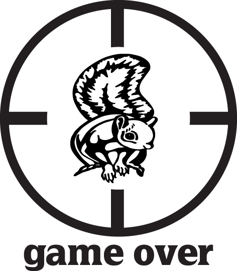 Game Over Squirrel Sticker 3