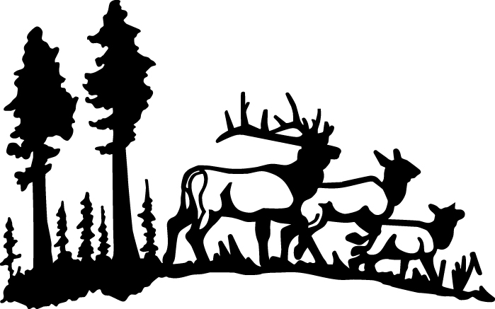 Elk Family Sticker 4