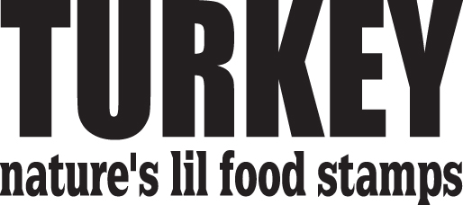 Turkey Nature's Lil Food Stamps Sticker