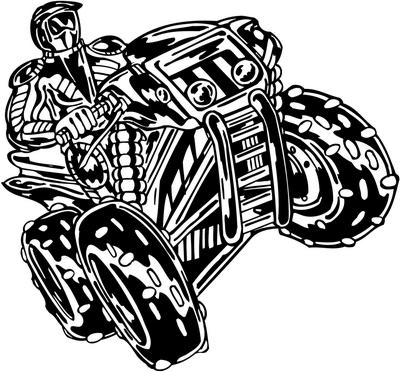 ATV Riders Sticker 57