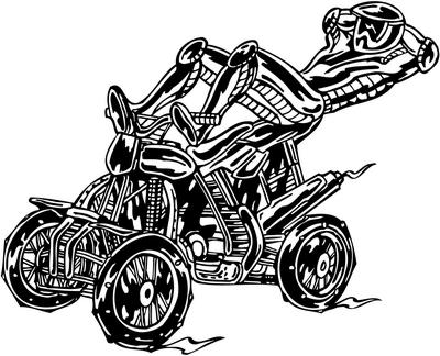 ATV Riders Sticker 64