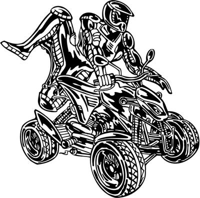 ATV Riders Sticker 93