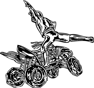 ATV Riders Sticker 38