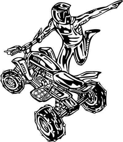ATV Riders Sticker 41