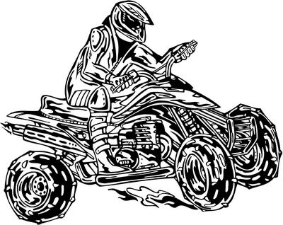 ATV Riders Sticker 43