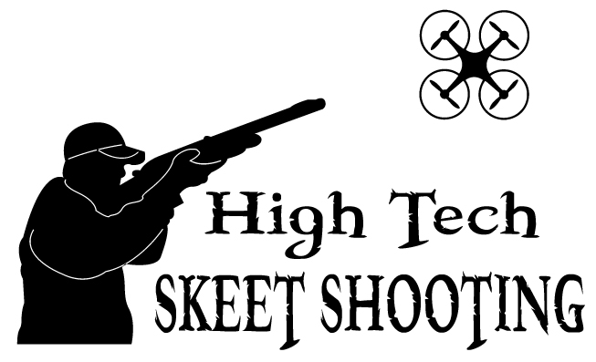High Tech Skeet Shooting Drone Sticker