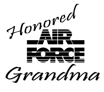 Honored Air Force Grandma Sticker