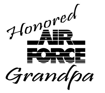 Honored Air Force Grandpa Sticker
