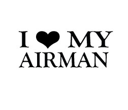 Love my Airman Sticker