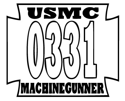 Machine Gunner Sticker