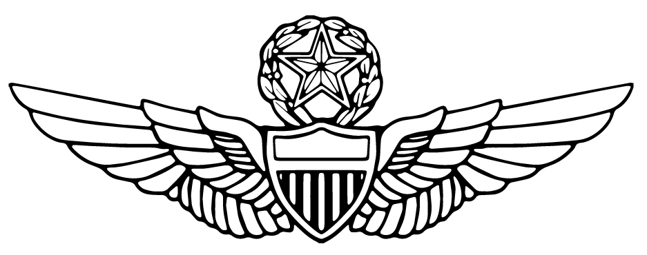 Army Master Aviator Wings Sticker