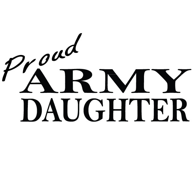Proud Army Daughter Sticker