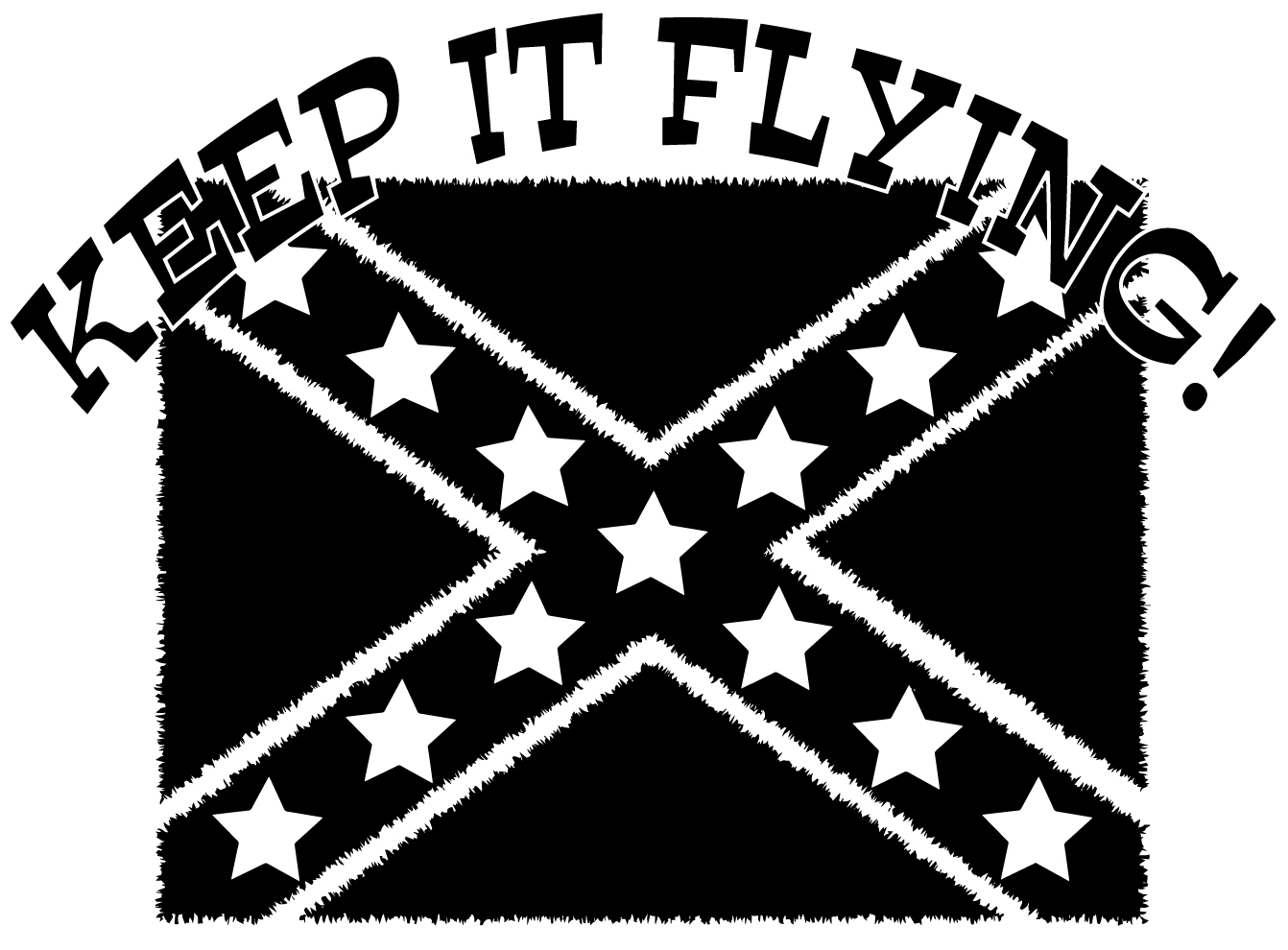 Keep It Flying Rebel Flag Sticker