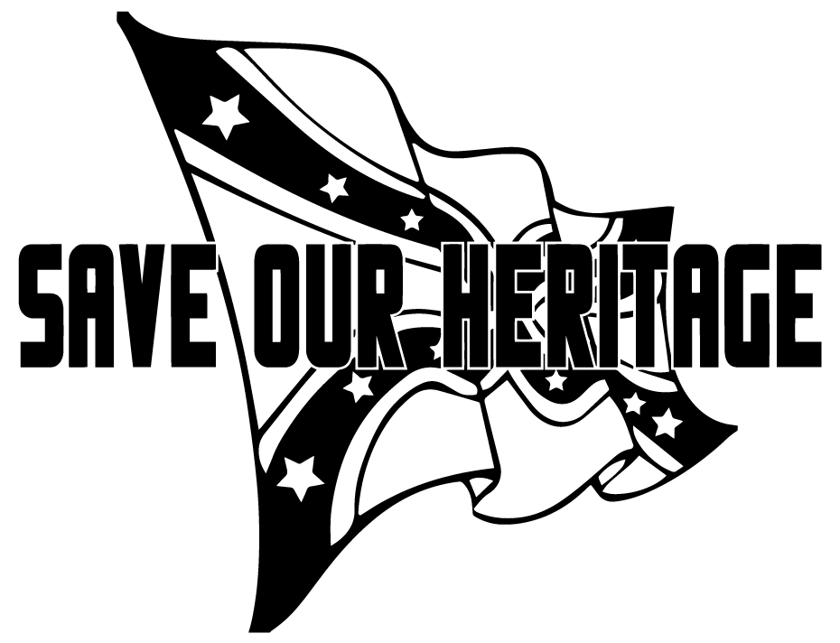 Save Our Heritage Rebel Flag Sticker