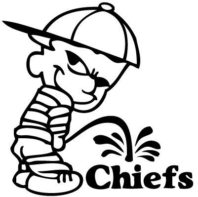 Pee On Chiefs Sticker