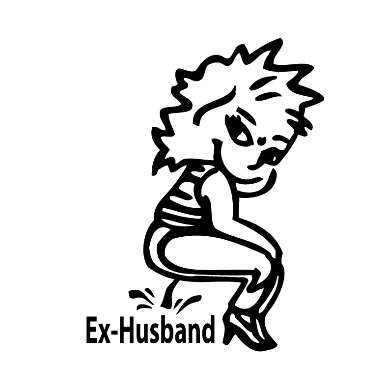 Pee On ExHusband Sticker