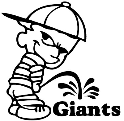 Pee On Giants Sticker