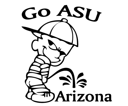 Go ASU Pee on Arizona Sticker