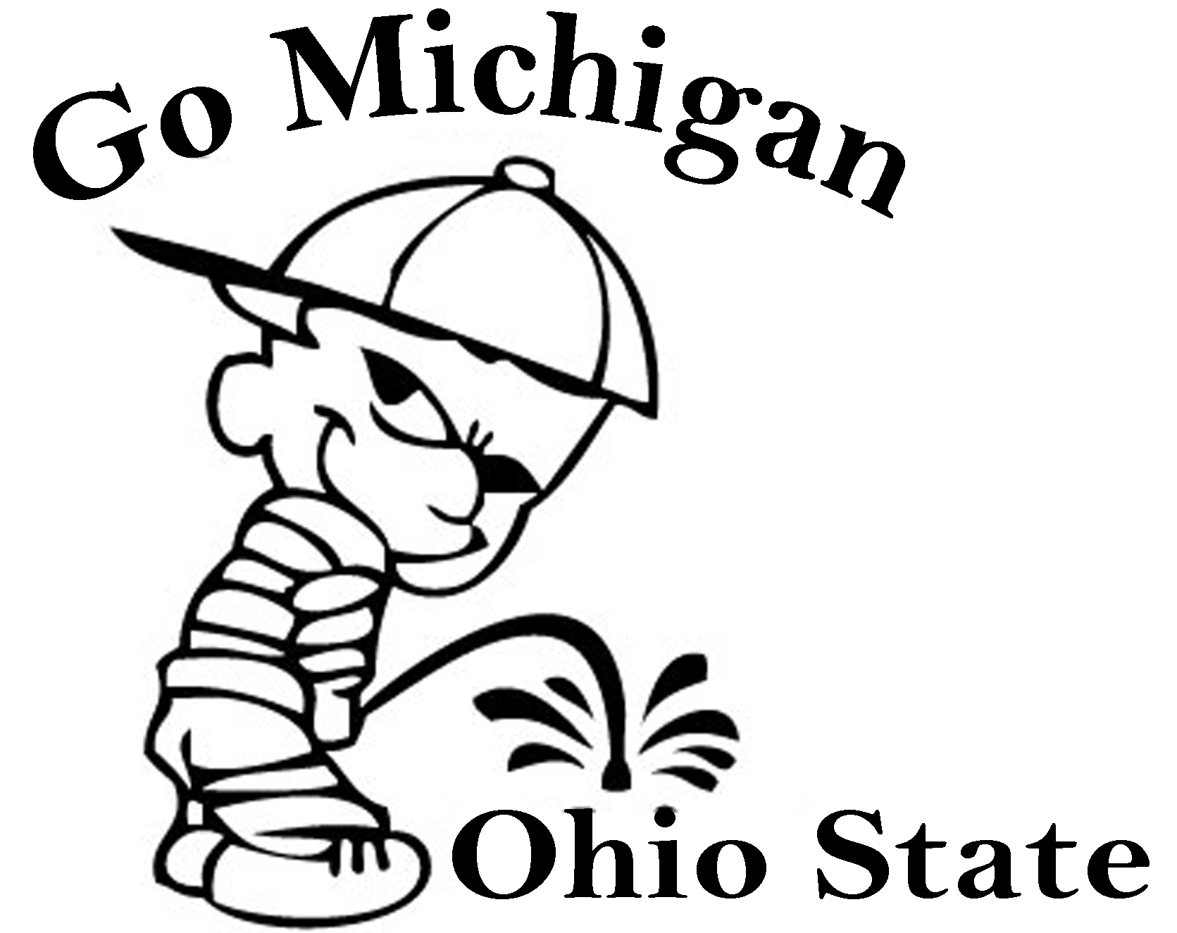 Michigan Pee On Ohio State Sticker