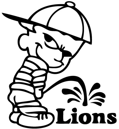 Pee On Lions Sticker