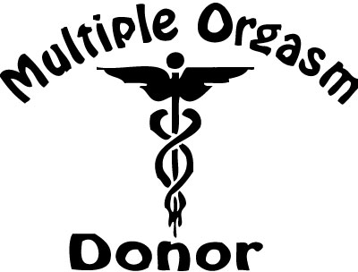 Multiple Orgasm Donor Sticker