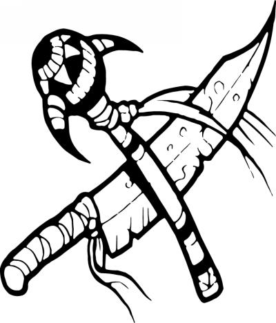 Native American Weapons Sticker