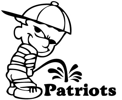 Pee On Patriots Sticker