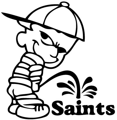 Pee On Saints Sticker