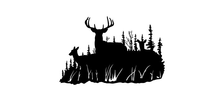 Deer Family 3 Sticker