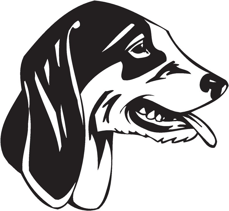 Cjoem Francais Blance et Noir Dog Sticker
