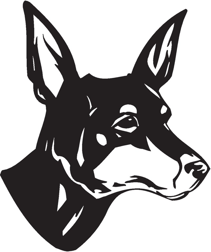 English Toy Terrier (Black & Tan) Dog Sticker