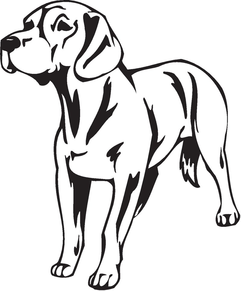 Hanover Hound Dog Sticker