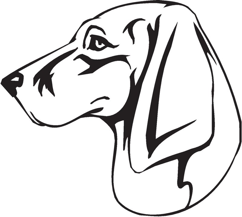 Trigg Hound Dog Sticker