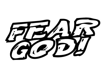 Fear God Sticker