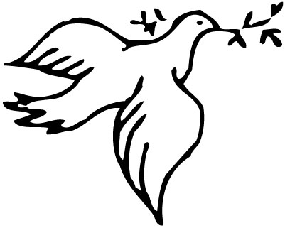White Dove Sticker