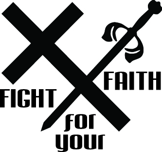 Fight for Faith Sticker 2126