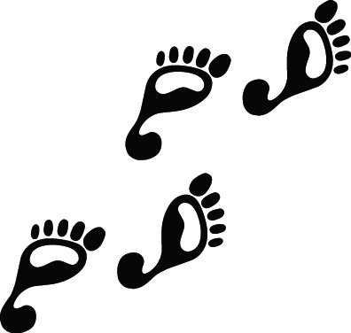 Footsteps Sticker 3177