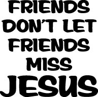 Friends and Jesus Sticker 4204