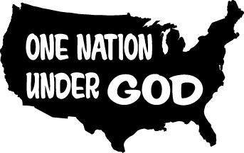 One Nation Under God  Sticker 4214