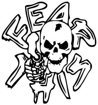 Fear This Skull Sticker