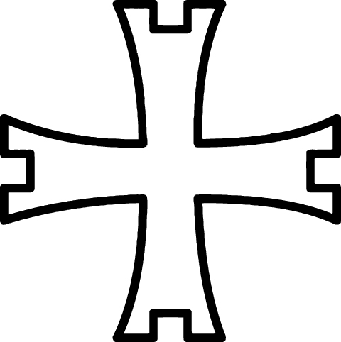 Cross Sticker  1271