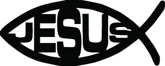 Jesus Fish Sticker 2141