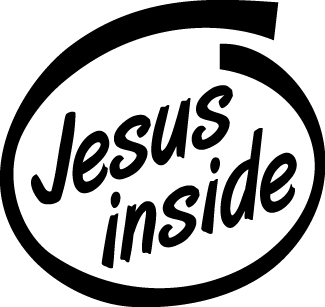 Jesus Inside Sticker 3056
