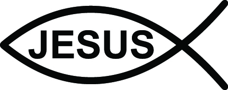Jesus Fish Sticker 3064