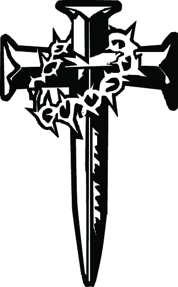 Cross of Nails Sticker 4201