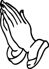 Prayer Hands Sticker 4238