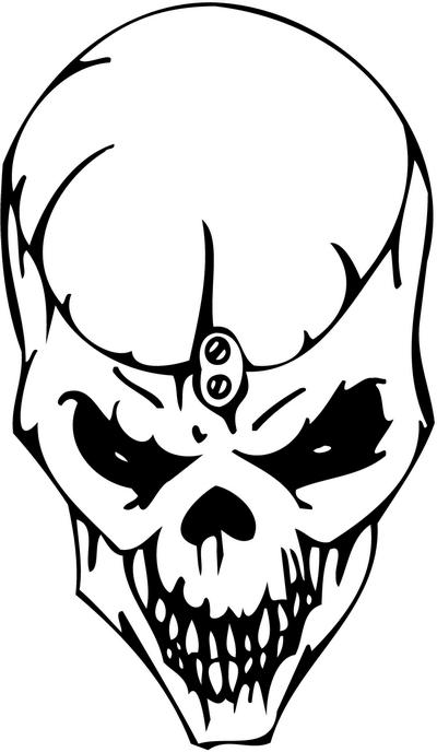 Skull Sticker 69