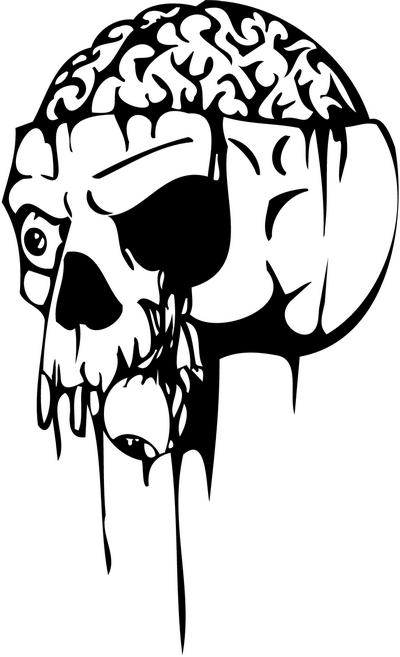 Skull Sticker 100