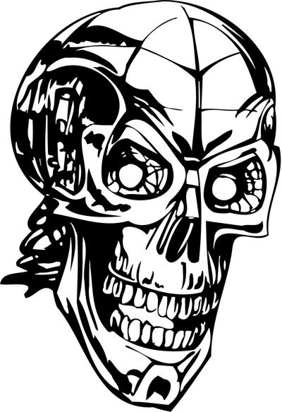 Skull Sticker 166