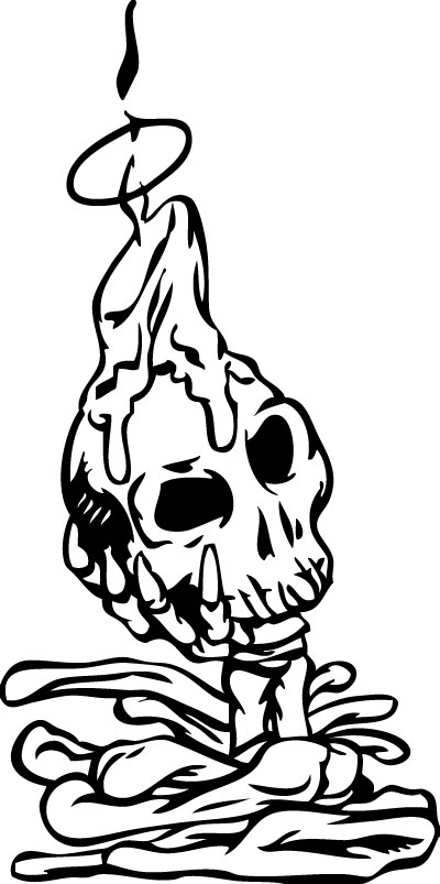 Skull 3 Sticker